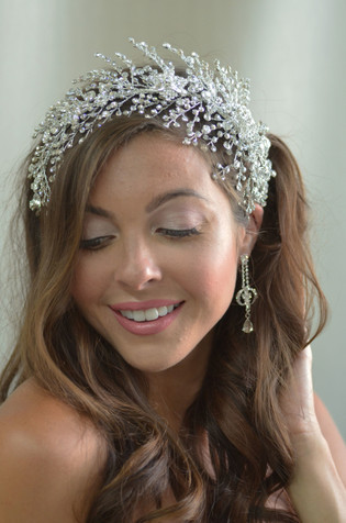 Elena Designs E866 - Rhinestone spray headband