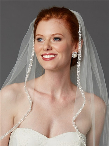 Rhinestone Edge Veils