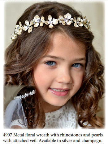 Nan & Jan Style 4907 - Headpiece & Veil Set  or Headpiece Only