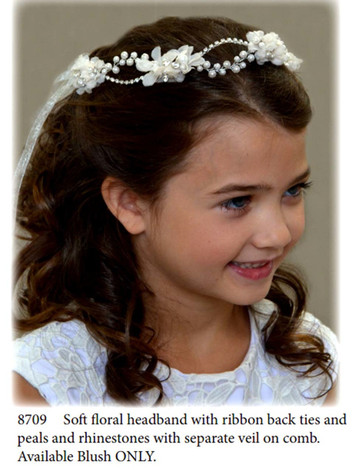 Nan & Jan Style 8709 - Headpiece & Veil Set  or Headpiece Only