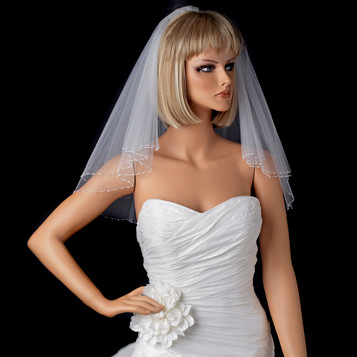 Double Layer Child's Flowergirl Veil Style 008