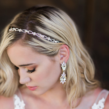En Vogue Bridal Headband HB1919 - Rhodium plated Headband 