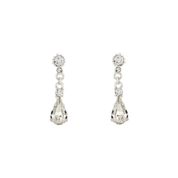 Marionat Bridal Jewelry 12503 Small rhinestone hanging earrings