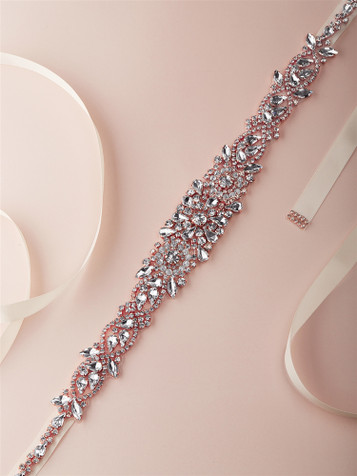 champagne bridal belt