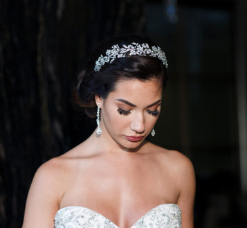 Maritza Bridal Headpiece 1163 - Rhinestone Platted Headband
