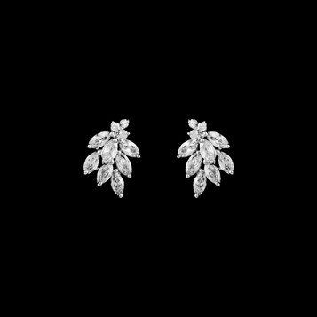 Formal Cubic Zirconia Earrings for Bridesmaids and Brides - #315