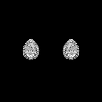 Formal Cubic Zirconia Earrings for Bridesmaids and Brides - #7021