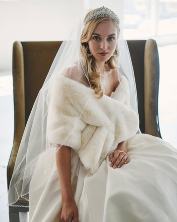 Super Sheer Drop Veil - ARIA - Sash and Veil