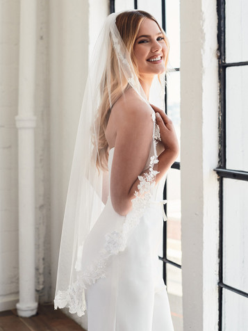 その他 FAIRY VEIL VICTORIA English Tulle Veil with Chantilly Lace Edge | Peter