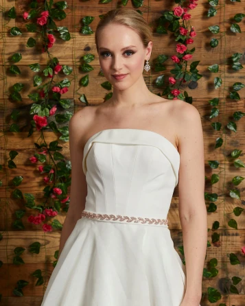 Marionat Bridal Belt 1117 - Rhinestone leaf belt