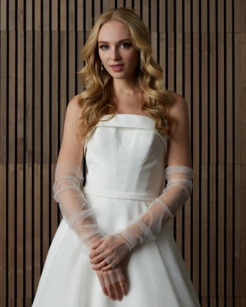 Marionat Bridal  G209A Fingerless tulle gloves