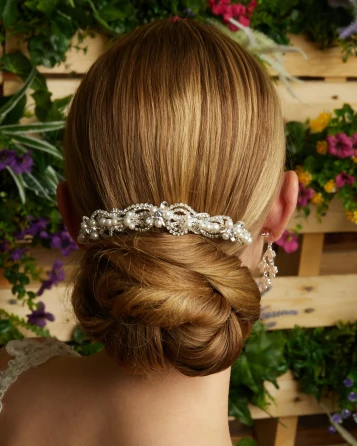 Marionat Bridal  9341 Rhinestone and pearl comb/ back comb
