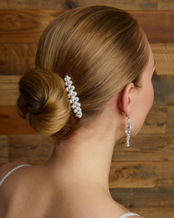 Marionat Bridal Matte Pearl & Rhinestone Bridal Hair Clip | Style 5029