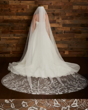 Marionat 3949 Beaded Embroidered Veil – 120"