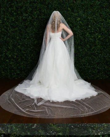 Marionat 3987 Glitter Dew Drop Veil – 120"
