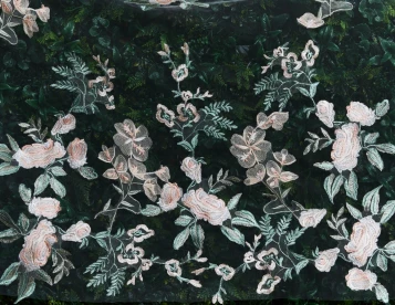 Marionat 3992 Floral Lace Applique Veil – 120"