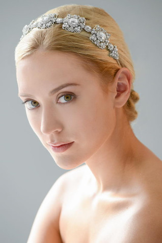 Erica Koesler Headband A-5509 - Rhinestone Trimmed Headband