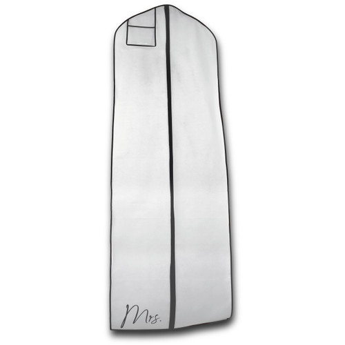 Miss to Mrs. Bride Breathable Fabric Garment Bag - 72" Inches Long w/Gusset