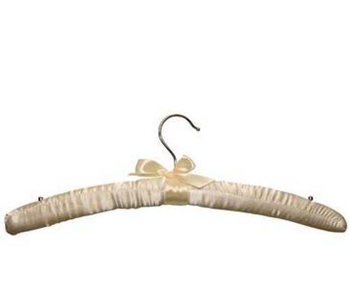 Baby 10 White Satin Padded Hanger