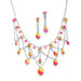 Mariell Bridals Hand-Painted Neon Rhinestone Necklace & Earrings Set 4133S-NEMU