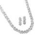 Mariell Bridals CZ Bridal Necklace with CZ Marquis Flowers 2020S