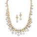 Mariell Bridals Spectacular Cubic Zirconia Gold Statement Necklace Set 4171S-G