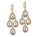 Mariell Gold Pave Teardrops Chandelier Earrings 4291E-AB-G