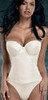 Flatter Me Bras - Low Back Long Line Strapless Bra - Ivory