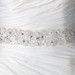 Ivory Sheer Organza Embroidered Ribbon Beaded Belt/Headband 260