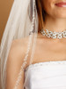 Mariell Bridals Veils 1400V -  Two Tier - Pearls, Swarovski Crystals & Dainty Chain in Silver or Gold 1400V