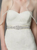 Mariell  Bridals Bejeweled Bridal Sash 4459SH-I-S - Genuine Crystal Applique