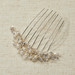 En Vogue Bridal Veil Comb VC101 -  Pearl bead veil comb