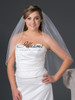 Illusions Bridal Veils Style V-7048 - Silver metallic with rhinestone, bugle bead and pearl accents