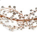 Rose Gold Clear Rhinestone Hair Vine Headband 6352