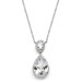 Mariells Couture Cubic Zirconia Pear-Shaped Bridal Necklace 2074N-S