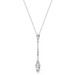 Mariells Delicate Cubic Zirconia Linear Wedding or Bridesmaids Necklace 3787N