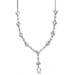 Mariells CZ Bridal Necklace with Faceted Crystal Drop 340N