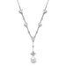 Mariells CZ Trillions "Y" Necklace with Pearl N080
