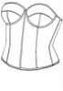 Empire Intimate Style 1787 - Plus Size - Strapless Bustier (44D White Only)