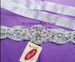 Giselle Bridal Belt BL36 - Heavy Beaded Organza Belt 