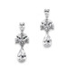 Mariell Great Value CZ Drop Earrings with Pearls and Marquise  4537E