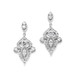 Mariell Intricate Art Deco CZ Dangle Bridal Statement Earrings 4504E-S