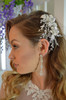 Elena Designs Headpiece E876 - Flower Comb With Crystal & Rhinestone Spray