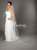 Illusions Bridal Veils Style C7-1082-NSR - 30"x108" Narrow sheer ribbon (72" w, circular cut)