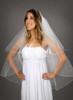 Illusions Bridal Veils  Style Number: C1-362-C-P - 30"x36" Corded with pearls (108" wide, circular).