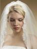 Alencon Lace Embroidered Mantilla Wedding Veil