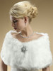 MARIELL FAUX FUR BRIDAL WRAP WITH WHITE FOX STYLE 116W