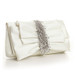 Soft Pleat Wedding Purse with Cascading Beads Style 3455