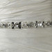Pearl, Rhinestone & Bugle Beaded Bridal Sash Belt 44