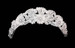 Noelle & Ava - Charming Laced Flower Crown Accented With Pearl Flowers With Rhinestone Center, And Scattered Rhinestones